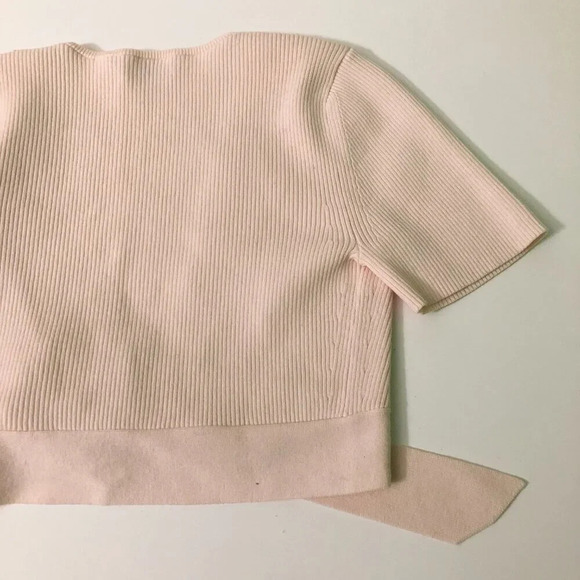 Aritzia  Wilfred Elouan Tie Front Ribbed Knit Top Size XS - Picture 12 of 15